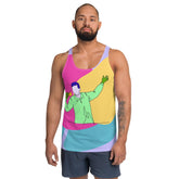 Singing Man Unisex Tank Top - Front View